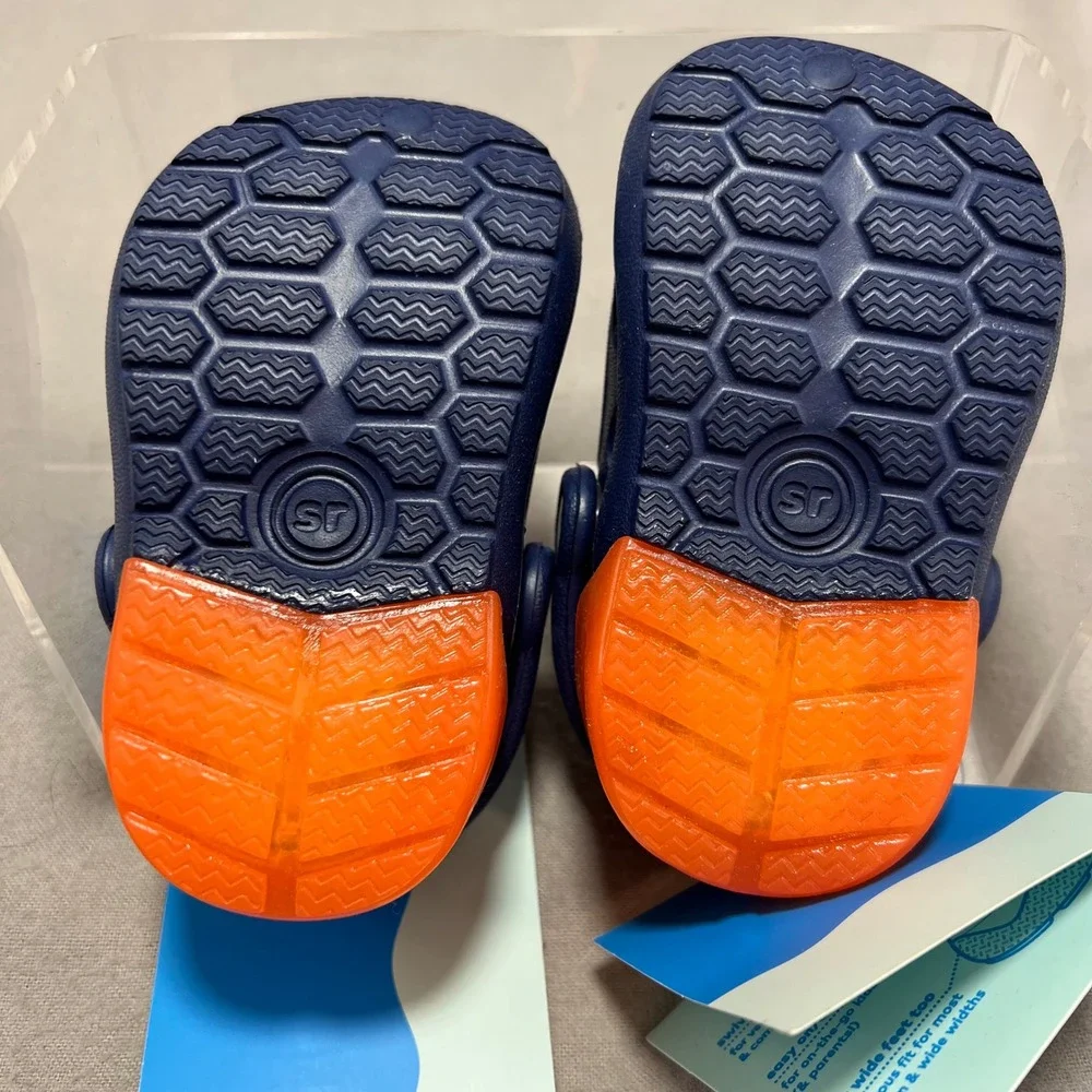 Stride Rite Lighted Bray Clogs Navy Orange Detroit Tigers Chicago Bears 3M